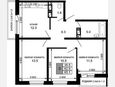 3-комнатная квартира, 62.90 м², 14/16 этаж фото 0