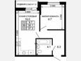 1-комнатная квартира, 36.10 м², 2/16 этаж фото 0