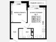 1-комнатная квартира, 36.40 м², 15/16 этаж фото 0