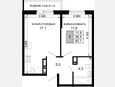 1-комнатная квартира, 38.50 м², 11/16 этаж фото 0