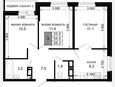 3-комнатная квартира, 54 м², 13/16 этаж фото 0