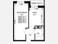 1-комнатная квартира, 35.40 м², 11/16 этаж фото 0