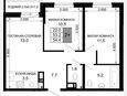 3-комнатная квартира, 53.20 м², 5/16 этаж фото 0