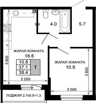 2-комн. квартира фото 0