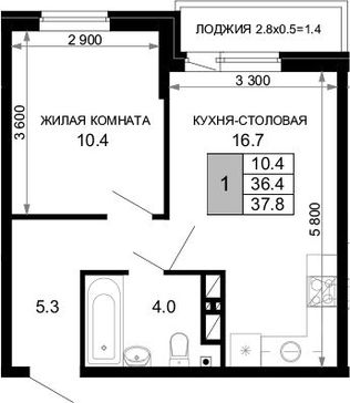 1-комн. квартира фото 0